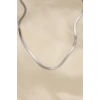 316L Çelik Silver Renk 45 cm İtalyan Zincir Model Kadın Kolye