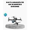 4K Kamera Özellikli Katlanabilir Drone Wi-Fi ve Yükseklik Sabitlemeli