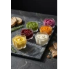 6lı Yonca Formlu Şeffaf Cam Kase Seti & Şık Reçellik ve Sosluk Sunum Gereci (100 ml)