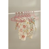 6’lı Bebek Askısı & Bebek Gardırop Askısı Pembe Set