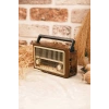 8 Bantlı Nostaljik Radyo - Bluetooth, USB, SD Kart Desteği ve Hoparlör Özellikli