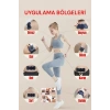 8 Modlu Mini Şarjlı Kelebek LCD Ekran Ems Boyun Omuz Kol Sırt Elektrikli Masaj Bantı Kas Stimülatörü
