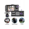 A98 Tipi WiFi Full HD 3 Kameralı Araç İçi Güvenlik Kamerası Gece Görüşlü G Sensörlü