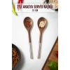 Akasya 2 Li Servis Kaşığı & Sunum Kaşığı & Salata Servis Seti