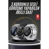 Akıllı Saat Adımsayar Nabız Ölçer Titreşim Özellikli Çağrı Cevaplama Sosyal Medya