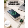Akıllı Saat ve Telefon Uyumlu 4’ü 1 Arada Powerbank 10000 mAh Yeni Nesil
