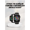 Akıllı Saat Wireless Şarj Yüksek Çözünürlüklü Müzik Dinleme Sesli Cevaplama