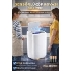 Akıllı Teknolojik Sensörlü Otomatik Açılan Kapak 20 Litre Çöp Kovası UV Işıklı
