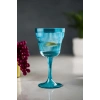 Akrilik Aquamarin 6lı Kadeh & Su Meşrubat Kahve Yanı Bardağı 300 ml ( Cam Değildir )