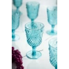 Akrilik Aquamarin 6lı Kadeh & Su Meşrubat Kahve Yanı Bardağı 450 ml ( Cam Değildir )