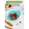 Akrilik Aquamarin Mini Pirinç Süzgeçi & Bakliyat Süzgeçi (3 SU BARDAĞI ÖLÇÜLÜ)