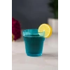 Akrilik Aquamarin Tekli Kısa Bardak & Su Meşrubat Kahve Yanı Bardağı 300 ml ( Cam Değildir )