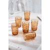 Akrilik Bal 6lı Kısa Bardak & Su Meşrubat Kahve Yanı Bardağı 400 ml ( Cam Değildir )