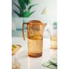 Akrilik Bal Sürahi 2,3 lt Ve 6lı Su Meşrubat Kahve Yanı Bardağı 400 ml Seti ( Cam Değildir )