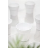 Akrilik Beyaz 6lı Kısa Bardak & Su Meşrubat Kahve Yanı Bardağı 300 ml ( Cam Değildir )