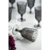 Akrilik Füme 6lı Kadeh & Su Meşrubat Kahve Yanı Bardağı 450 ml ( Cam Değildir )