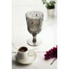 Akrilik Füme Tekli Kadeh & Su Meşrubat Kahve Yanı Bardağı 450 ml ( Cam Değildir )