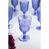 Akrilik Mavi Tekli Kadeh & Su Meşrubat Kahve Yanı Bardağı 450 ml ( Cam Değildir )