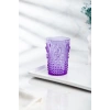 Akrilik Mor 6lı Kısa Bardak & Su Meşrubat Kahve Yanı Bardağı 400 ml ( Cam Değildir )