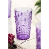 Akrilik Mor Tekli Uzun Bardak & Su Meşrubat Bardağı 750 ml ( Büyük Boy & Cam Değildir )
