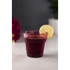 Akrilik Mürdüm 6lı Kısa Bardak & Su Meşrubat Kahve Yanı Bardağı 300 ml ( Cam Değildir )