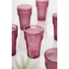 Akrilik Mürdüm 6lı Uzun Bardak & Su Meşrubat Bardağı 400 ml ( Cam Değildir )