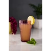Akrilik Mürdüm 6lı Uzun Bardak & Su Meşrubat Bardağı 400 ml ( Cam Değildir )