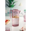 Akrilik Mürdüm Sürahi 2,3 lt Ve 6lı & Su Meşrubat Kahve Yanı Bardağı 400 ml Seti ( Cam Değildir )