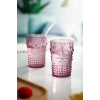 Akrilik Mürdüm Sürahi 2,3 lt Ve 6lı & Su Meşrubat Kahve Yanı Bardağı 400 ml Seti ( Cam Değildir )