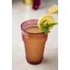 Akrilik Mürdüm Tekli Uzun Bardak & Su Meşrubat Bardağı 400 ml ( Cam Değildir )