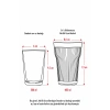 Akrilik Mürdüm Tekli Uzun Bardak & Su Meşrubat Bardağı 400 ml ( Cam Değildir )
