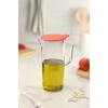 Akrilik Ölçekli Şeffaf 1 LT Yağlık & Yağdanlık & Ölçü Kabı ( Cam Değildir )