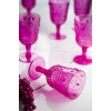 Akrilik Pembe 6lı Kadeh & Su Meşrubat Kahve Yanı Bardağı 450 ml ( Cam Değildir )