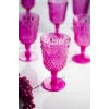 Akrilik Pembe Tekli Kadeh & Su Meşrubat Kahve Yanı Bardağı 450 ml ( Cam Değildir )