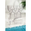 Akrilik Şeffaf 6lı Kadeh & Su Meşrubat Kahve Yanı Bardağı 450 ml ( Cam Değildir )