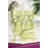 Akrilik Yeşil 6lı Kadeh & Su Meşrubat Kahve Yanı Bardağı 450 ml ( Cam Değildir )