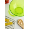 Akrilik Yeşil Makarna Süzgeçi & Sebze Meyve Süzgeçi