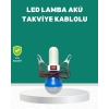 Aküden Çalışan 12V LED Ampul Taşınabilir Kullanım