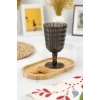 Allegra Füme Kadeh Bardak - 450 ml Tekli Akrilik Malzeme - Cam Değildir Kırılmaya Dayanıklı