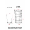 Allegra Şeffaf Bardak - 750 ml Tekli Akrilik Malzeme - Cam Değildir Kırılmaya Dayanıklı