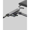 Alüminyum Kasalı MacBook USB-C Hub – 4K HDMI, USB 3.0, SD/TF Kart Girişi, PD Şarj Desteği
