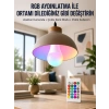 Ambiyans Aydınlatma RGB Led Lamba Kumandalı Renk Değiştirebilen