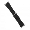 Apple Watch Uyumlu Deri Kordon Orfe 42-44-45mm G1 Siyah