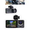 Araç İçi Dikiz Kamerası Sürüş Kaydedici 3 Lensli DVR Kamera