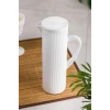 Arkilik Barok 1,5 Lt Beyaz Sürahi (Buzdolabı Kapak Rafına Sığar)