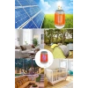 Askılı Solar Enerji İle Şarj Olabilen Sinek Öldürücü Kamp Feneri Işıldak
