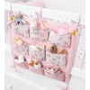 Baby 9 Cepli Bağlamalı Beşik Kenarı Düzenleyici (pembe)