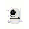 Baby Kamera Kablosuz 720P Beyaz 360 Derece Wifi Kamera Full HD 1080p