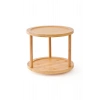 Bambu İki Katlı Döner Sunumluk 24,5×24,5×18 cm