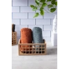 Bambu Organizer Büyük Dolap İçi Düzenleyici Sepet 18x26 cm